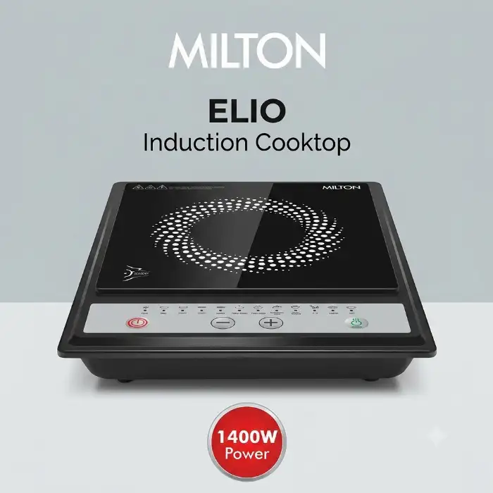Milton Elio 1400W Induction Cooktop with Auto Pan Detection