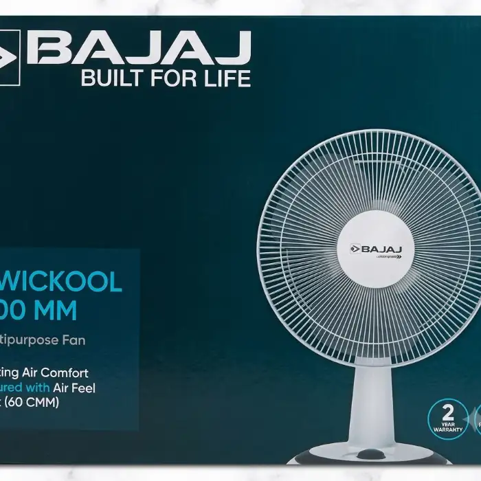 Bajaj Kwickool 300mm Multipurpose Table Cum Wall Fan with Copper Motor